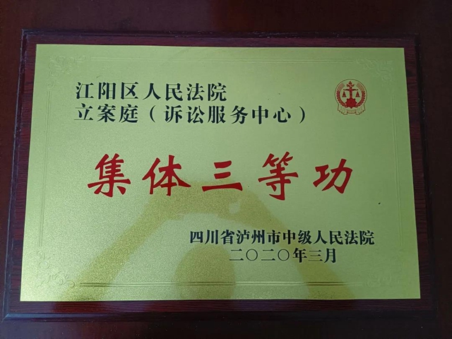 江陽法院劉紅梅被授予“全省法院訴訟服務(wù)中心實(shí)質(zhì)化建設(shè)先進(jìn)個人”稱號(圖7)