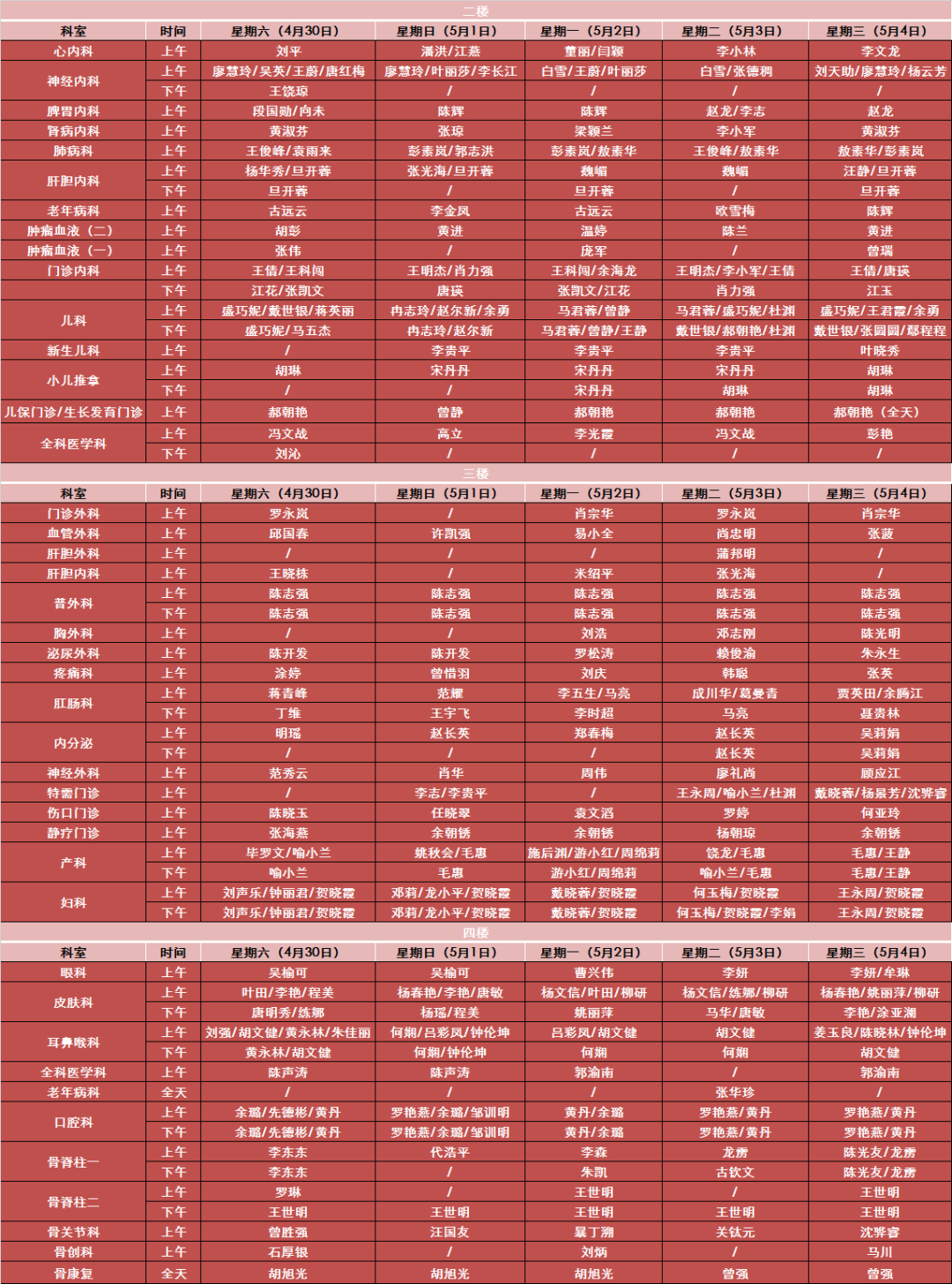 五一小長(zhǎng)假，西南醫(yī)大中醫(yī)院不放假（附門診信息）