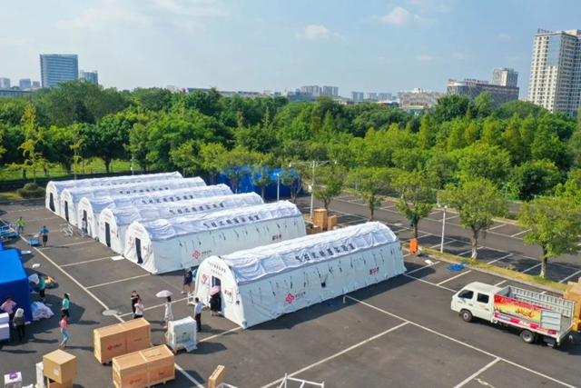 日檢測50-100萬人！西南醫(yī)大附院搭建完成省級氣膜核酸檢測實驗室