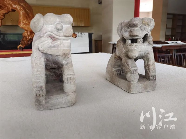 30年后，這對“九頭獅子”重回玉蟾山丨初步判斷為明代石獅