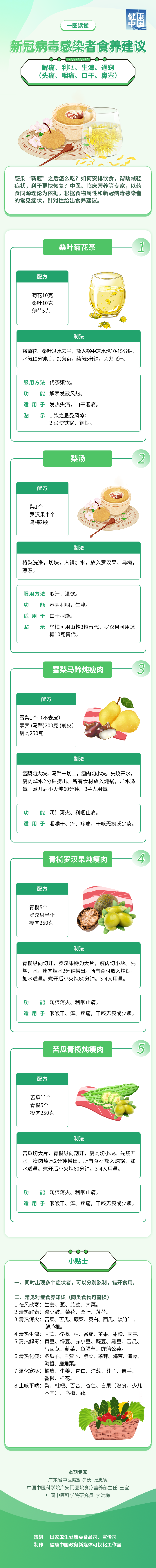 “陽了”之后怎么吃？官方食譜來了！