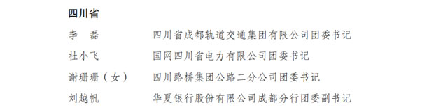 團內最高榮譽公示丨瀘州這些團組織、團員、團干部上榜