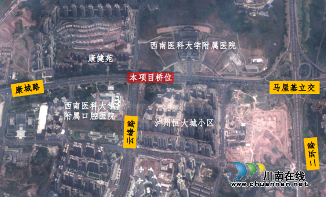 選址完成  江陽區(qū)康健城路段將新建一座人行天橋