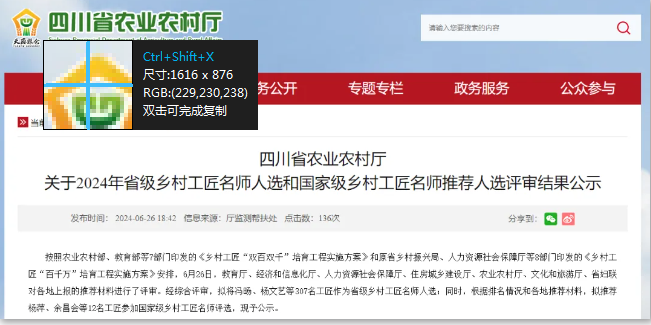 名單公示！瀘州10人擬推薦為省級鄉(xiāng)村工匠名師