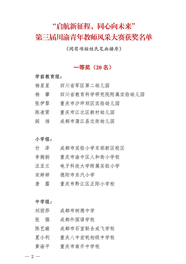 名單公布，瀘州這些教師獲獎(jiǎng)！有你認(rèn)識(shí)的嗎？