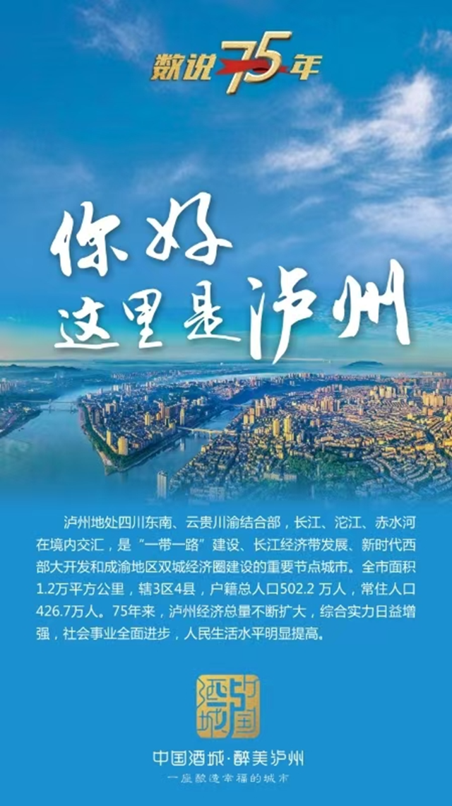 數(shù)說75年丨你好，這里是瀘州！