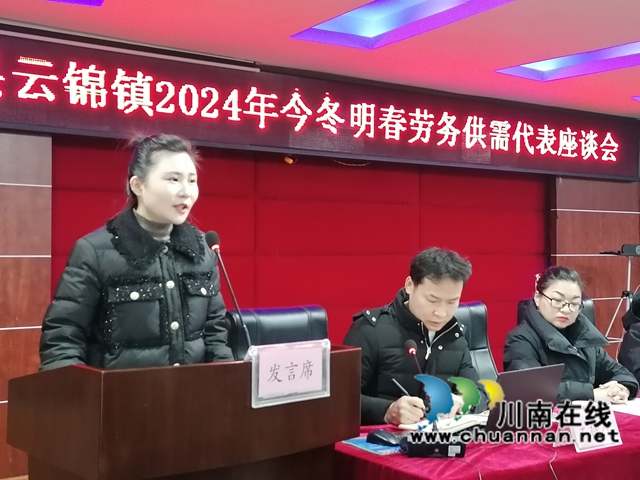 瀘縣匯興人才人力資源管理有限公司總經(jīng)理劉蕓介紹國(guó)有勞務(wù)公司三級(jí)勞務(wù)服務(wù)工作開(kāi)展情況.jpg