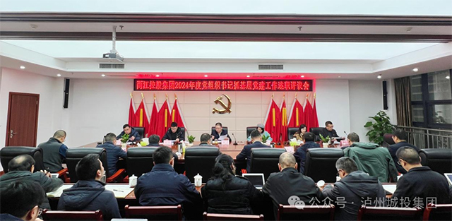 瀘州兩江控股集團黨委召開2024年度黨組織書記抓基層黨建工作述職評議會