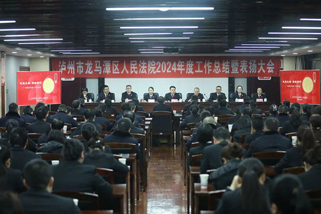 攻堅克難 勇毅前行┃龍馬潭區(qū)法院召開2024年度工作總結暨表揚大會