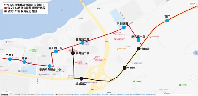 6月17日起，瀘州公交優(yōu)化調(diào)整321路