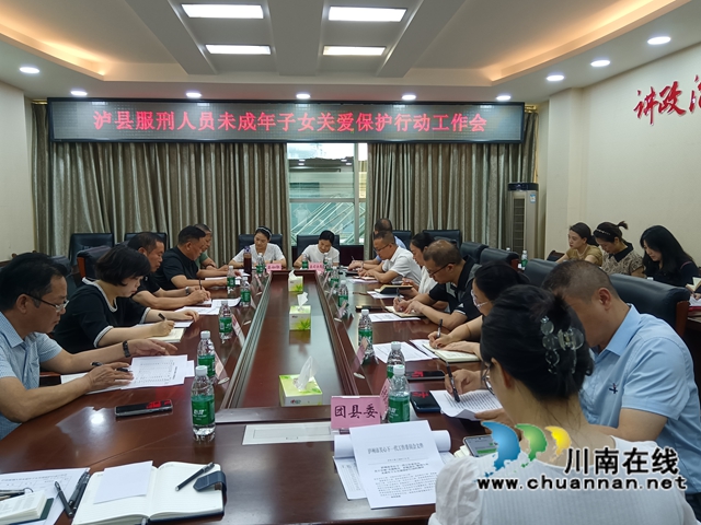 以愛為燈 以心護航｜瀘縣關工委組織召開未成年子女關愛保護行動工作會
