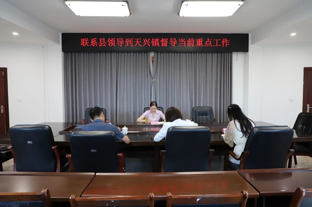 瀘縣人大常委會副主任羅曉玲率隊到天興鎮(zhèn)督導當前重點工作