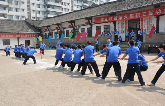 棉花坡鎮(zhèn)：舉辦職工運(yùn)動會 獻(xiàn)禮建黨90周年(圖1)