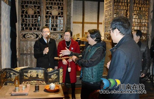 省委統(tǒng)戰(zhàn)部新階處領導率隊調(diào)研楠域奇緣博藏館(圖6)