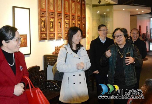 省委統(tǒng)戰(zhàn)部新階處領導率隊調(diào)研楠域奇緣博藏館(圖8)