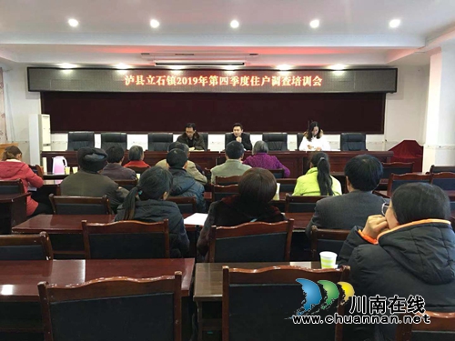 瀘縣立石鎮(zhèn)召開2019年第四季度住戶調(diào)查培訓(xùn)會(圖1)