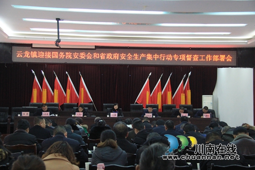 瀘縣云龍鎮(zhèn)召開迎接國務(wù)院安委會和省政府安全生產(chǎn)集中行動專項督查工作部署會(圖1)