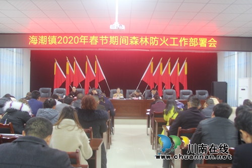 瀘縣海潮鎮(zhèn)召開2020年春節(jié)前森林防火工作部署會(圖1)