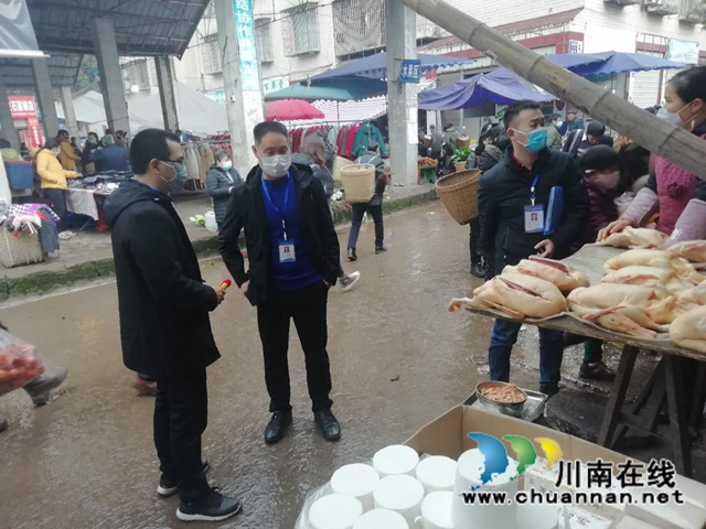 瀘縣立石鎮(zhèn)開展疫情防控期間市場專項檢查