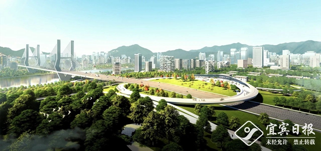 美！宜賓長江大橋北橋頭景觀提升概念方案出爐(圖6)