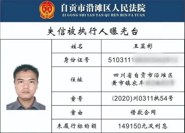 自貢一大批“老賴”名單曝光！有你認識的沒?(圖10)