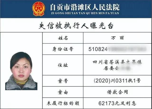 自貢一大批“老賴”名單曝光！有你認識的沒?(圖5)