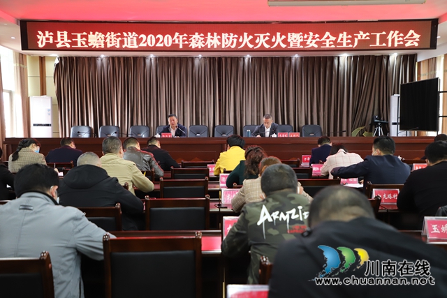 楊雙全參加瀘縣玉蟾街道2020年森林防火滅火暨安全生產(chǎn)工作會