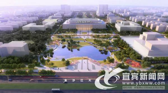 宜賓新區(qū)新景搶先看！未來的政務服務中心在這里！(圖3)