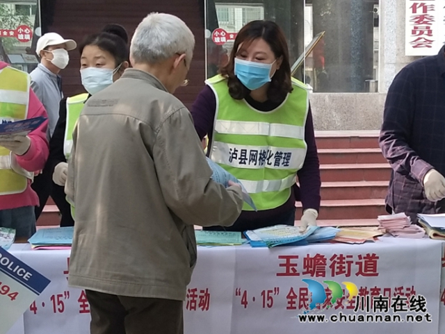 瀘縣玉蟾街道開展“國家安全教育日”宣傳活動(圖6)
