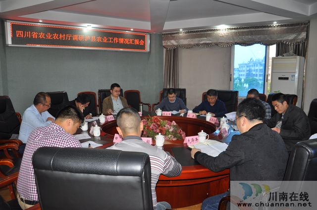 省農(nóng)業(yè)農(nóng)村廳到瀘縣調(diào)研農(nóng)業(yè)“4+1”工作推進(jìn)情況