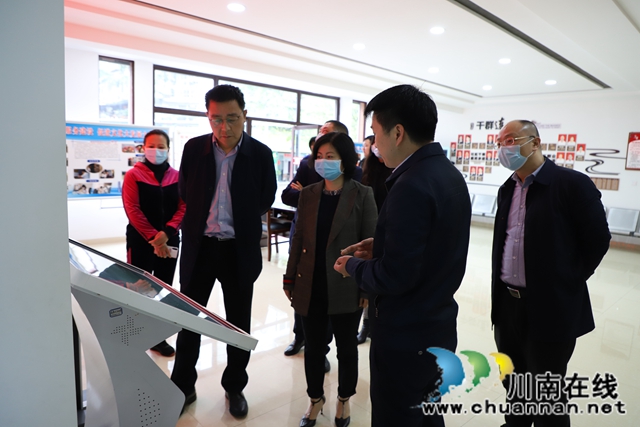 廣元市蒼溪縣到瀘州市瀘縣玉蟾街道考察綜合文化站工作