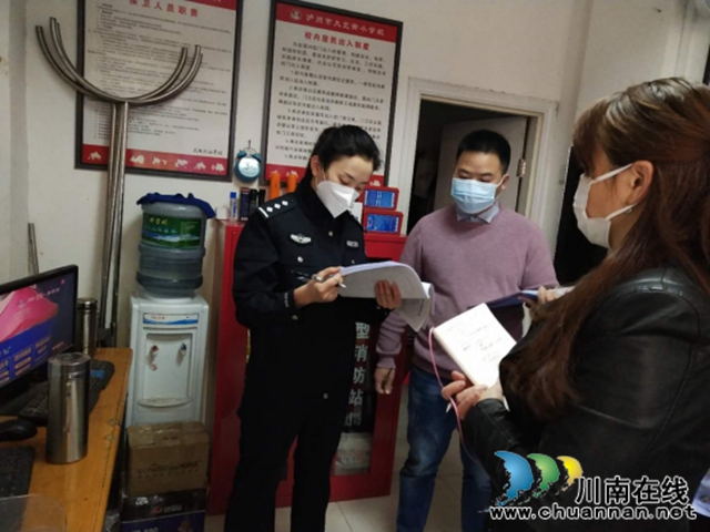 江陽區(qū)北城街道城垣社區(qū)：開展節(jié)前安全檢查 筑牢校園“防火墻”(圖2)