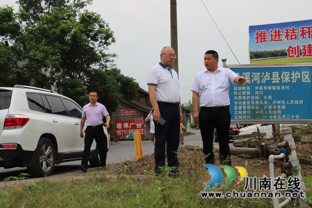 張文杰到瀘縣玉蟾街道督導(dǎo)河長制工作(圖2)