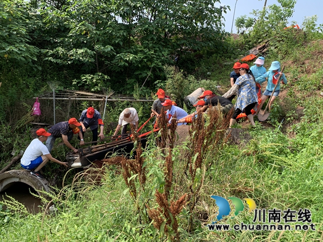 龍馬潭區(qū)魚塘街道：黨員齊上陣 “綠”河溝復(fù)真顏(圖1)