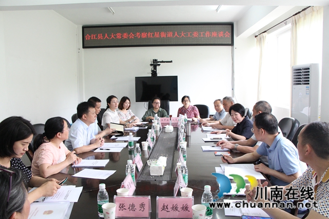 合江縣人大常委會(huì)考察龍馬潭區(qū)紅星街道人大工委工作(圖2)