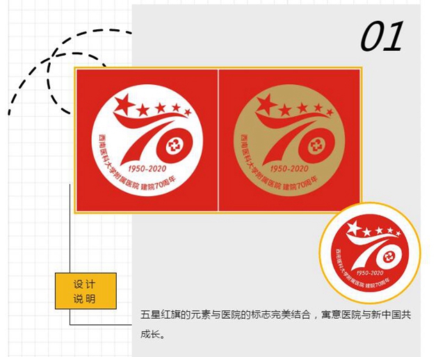 西南醫(yī)大附院70周年院慶logo，由你來定！(圖1)