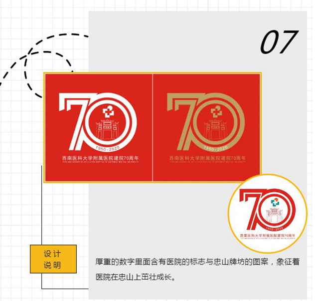 西南醫(yī)大附院70周年院慶logo，由你來定！(圖7)