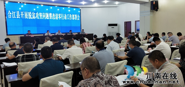 合江縣召開脫貧攻堅(jiān)問(wèn)題整改清零行動(dòng)工作部署會(huì)