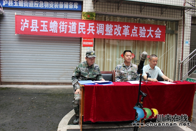 瀘縣玉蟾街道召開民兵調整改革點驗大會(圖3)