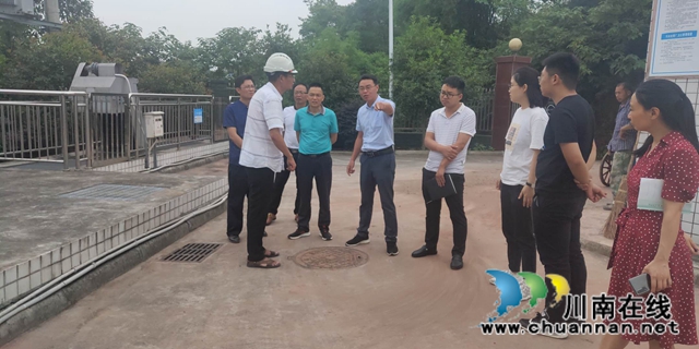 張福榮率隊督導瀘縣潮河鎮(zhèn)污水處理廠運營情況