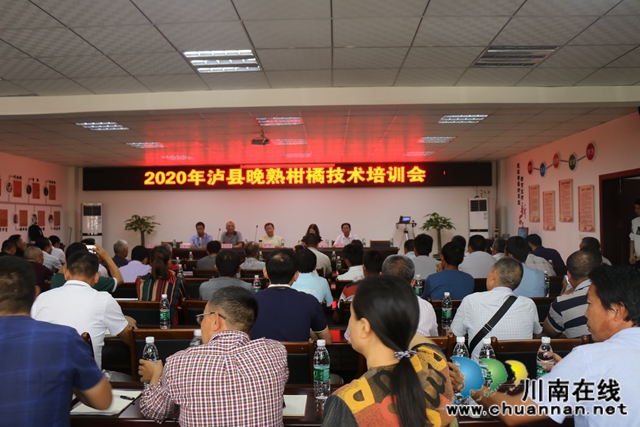 瀘縣召開(kāi)2020年瀘縣晚熟柑橘技術(shù)培訓(xùn)會(huì)