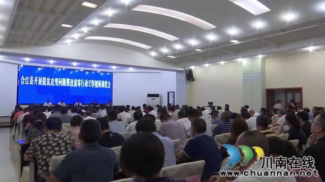 合江縣召開脫貧攻堅問題整改清零行動工作視頻調(diào)度會