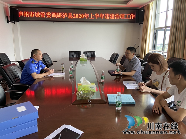 瀘州市城管委調研瀘縣2020年上半年違法建設治理工作(圖2)