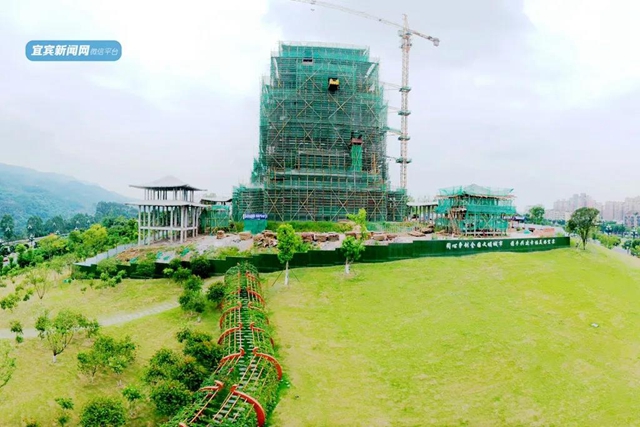 宜賓這個新地標建筑封頂了！(圖3)
