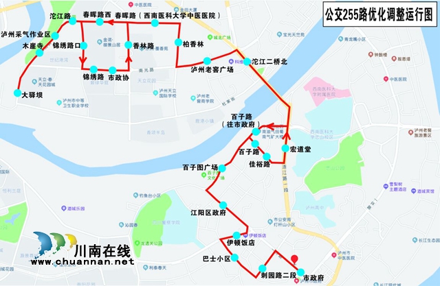 瀘州長江大橋明起恢復(fù)通行 19條公交線路將這樣走！(圖2)