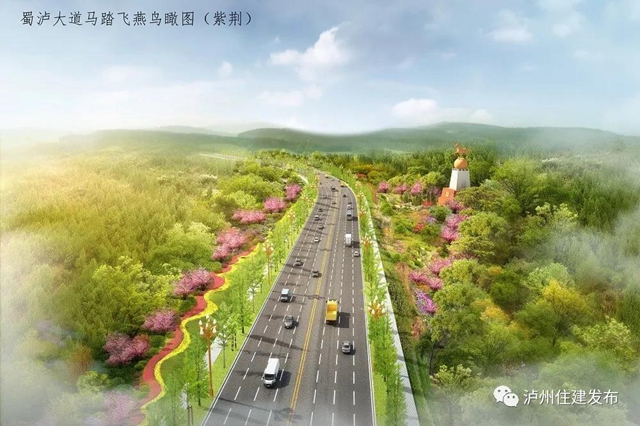 配上櫻花、紫薇、紫荊花……瀘州這四條景觀大道下月動(dòng)工打造超美打卡地！