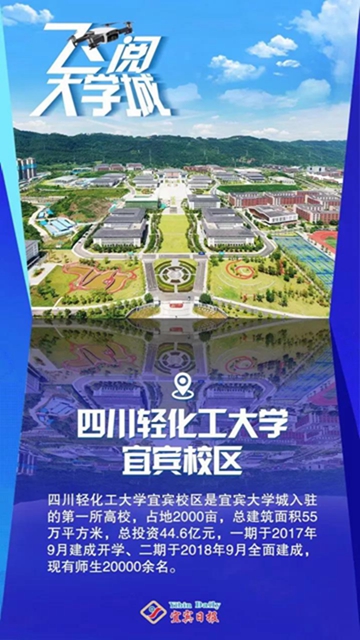 燃！飛上云端看宜賓大學(xué)城(圖2)