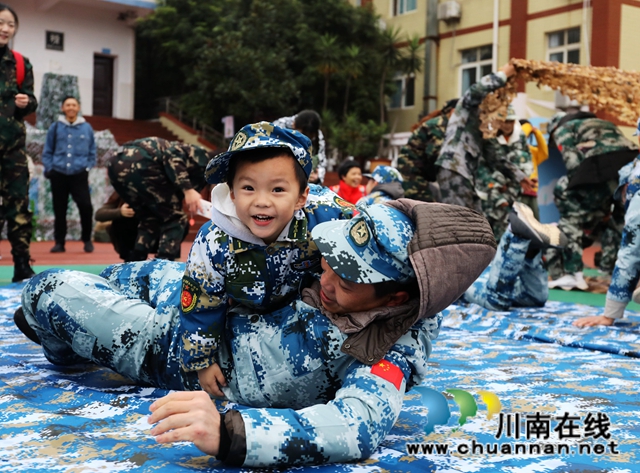 龍馬潭這個幼兒園的“軍事親子運動會”，真嗨！(圖7)