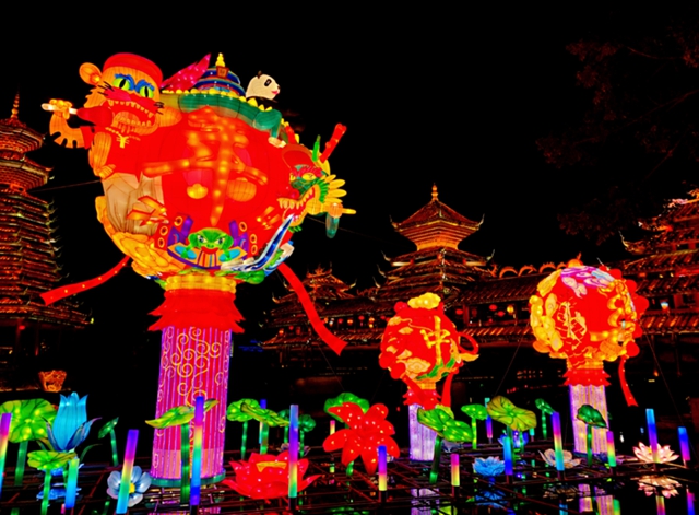 自貢彩燈點(diǎn)亮深圳！超多美圖，快來一睹！(圖7)