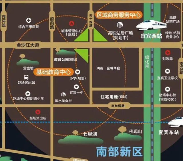 定了！宜賓一中新校區(qū)將落戶在此！(圖1)